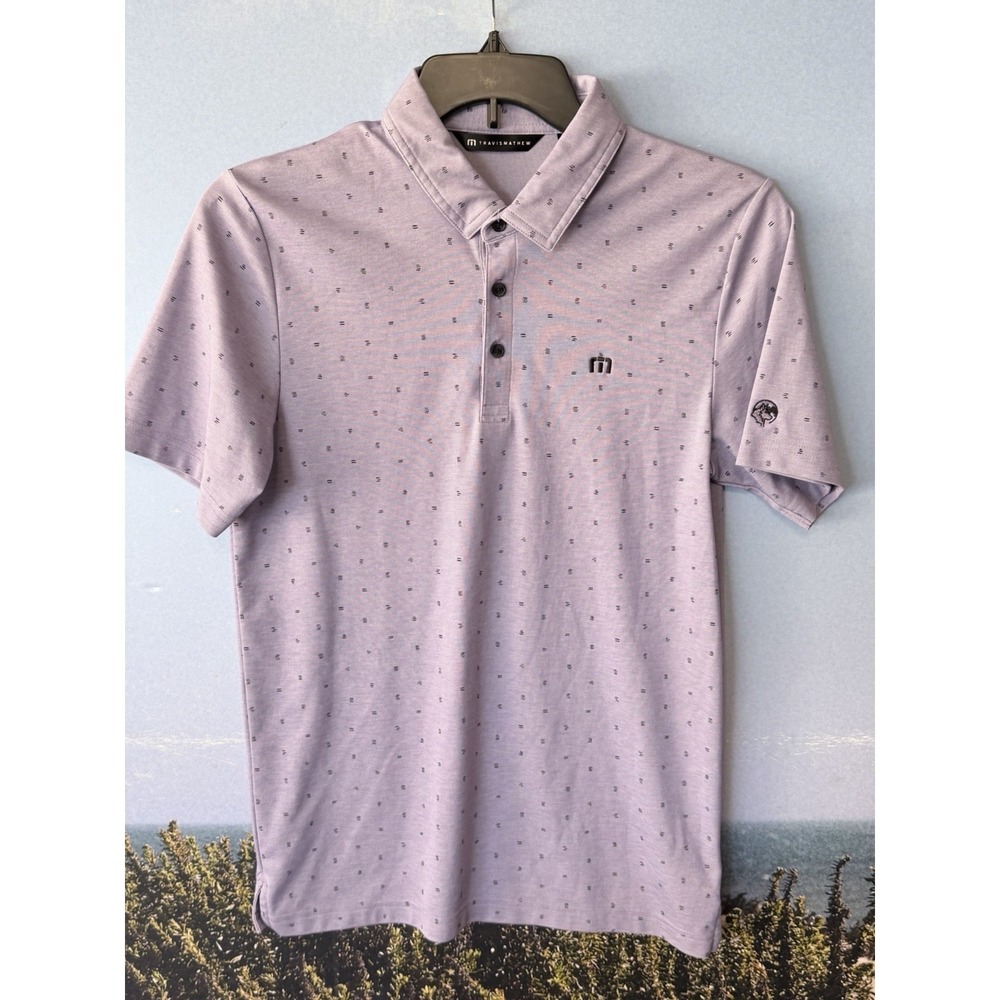 Travis Mathew  Golf Polo Short Sleeve Purple Mens Medium